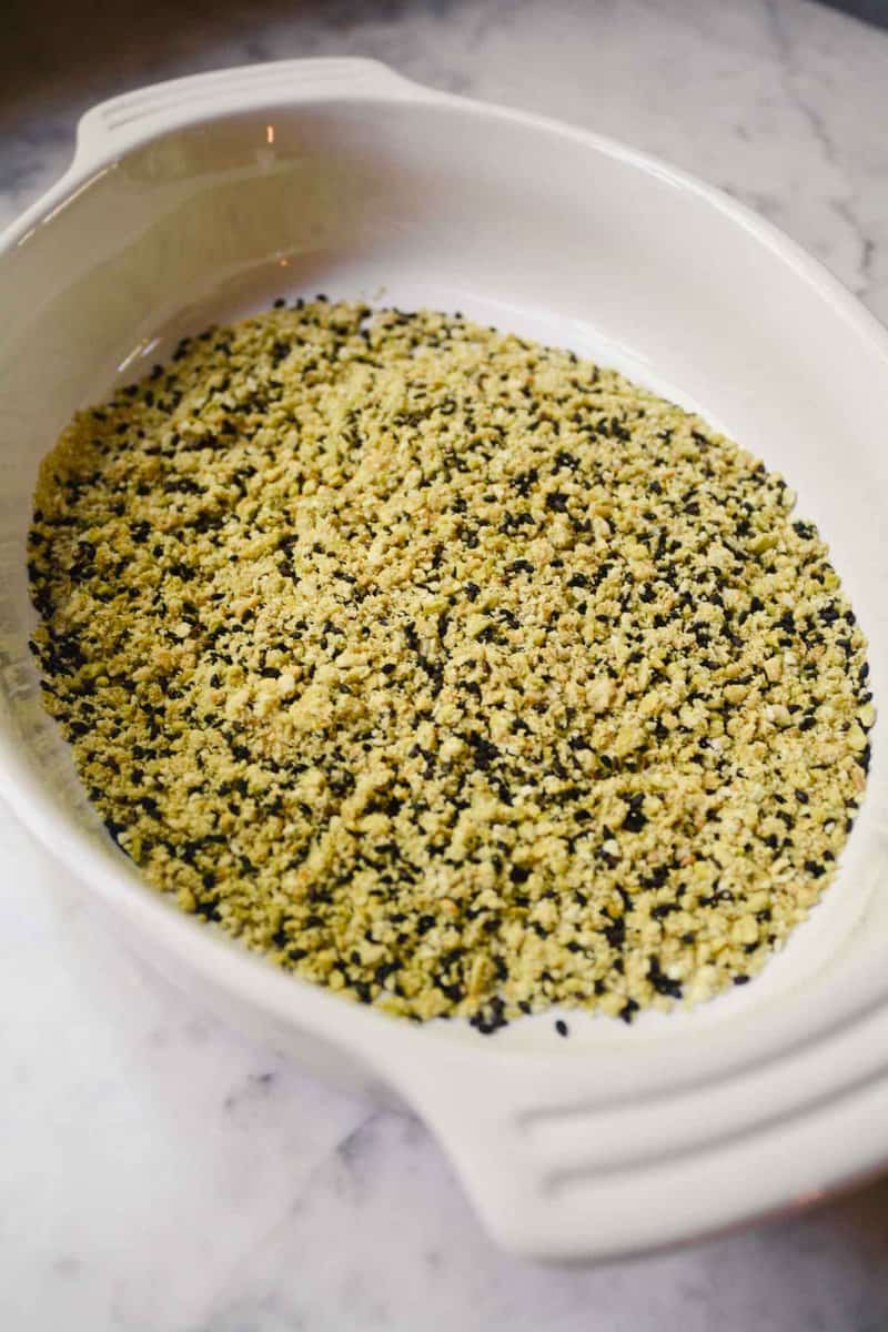 photograph of wasabi crust mixture for ahi tuna