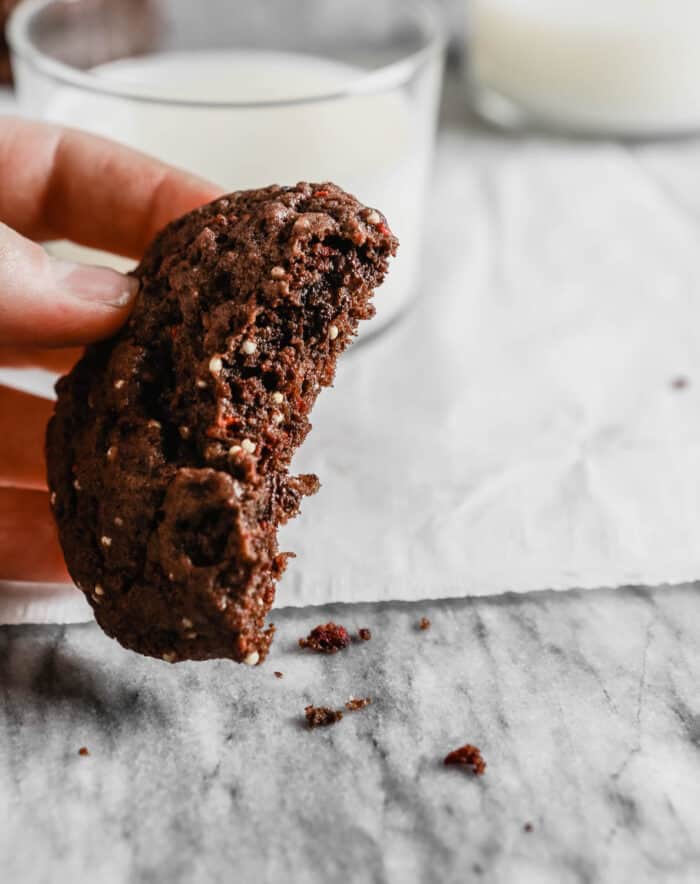 Mexican Chocolate Cookies with Raspberries — Zestful Kitchen