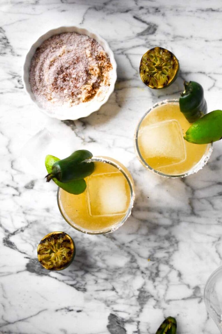 Charred Lime And Jalapeño Margaritas — Zestful Kitchen