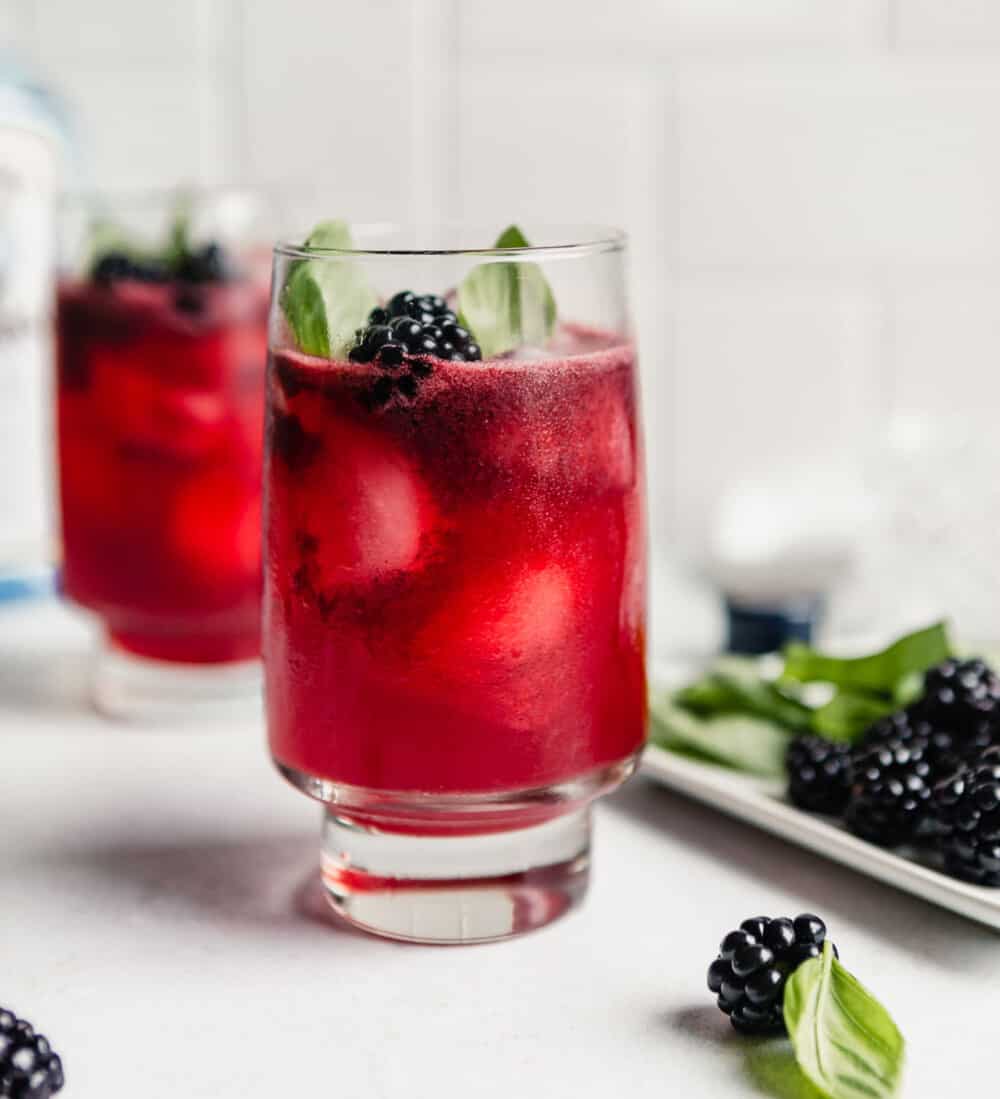 Frozen Blackberry Basil Smash