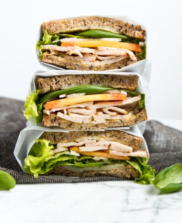 Turkey, Peach & Basil Sandwich | Zestful Kitchen