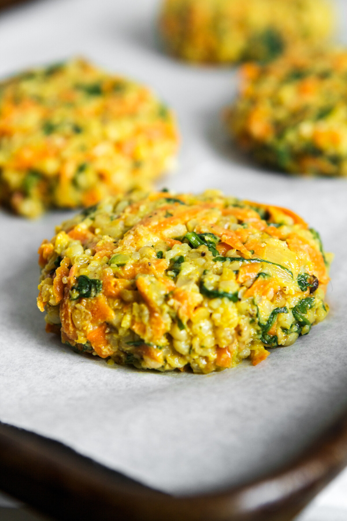 Curried Sorghum Cakes with Carrots & Arugula | Zestful Kitchen ...