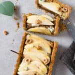 This Pear, Hazelnut and Blue Cheese Tart has everything going for it. It’s nutty, lightly sweetened, and just a touch of salty, making it a perfect treat to finish off any meal. | Zestful Kitchen