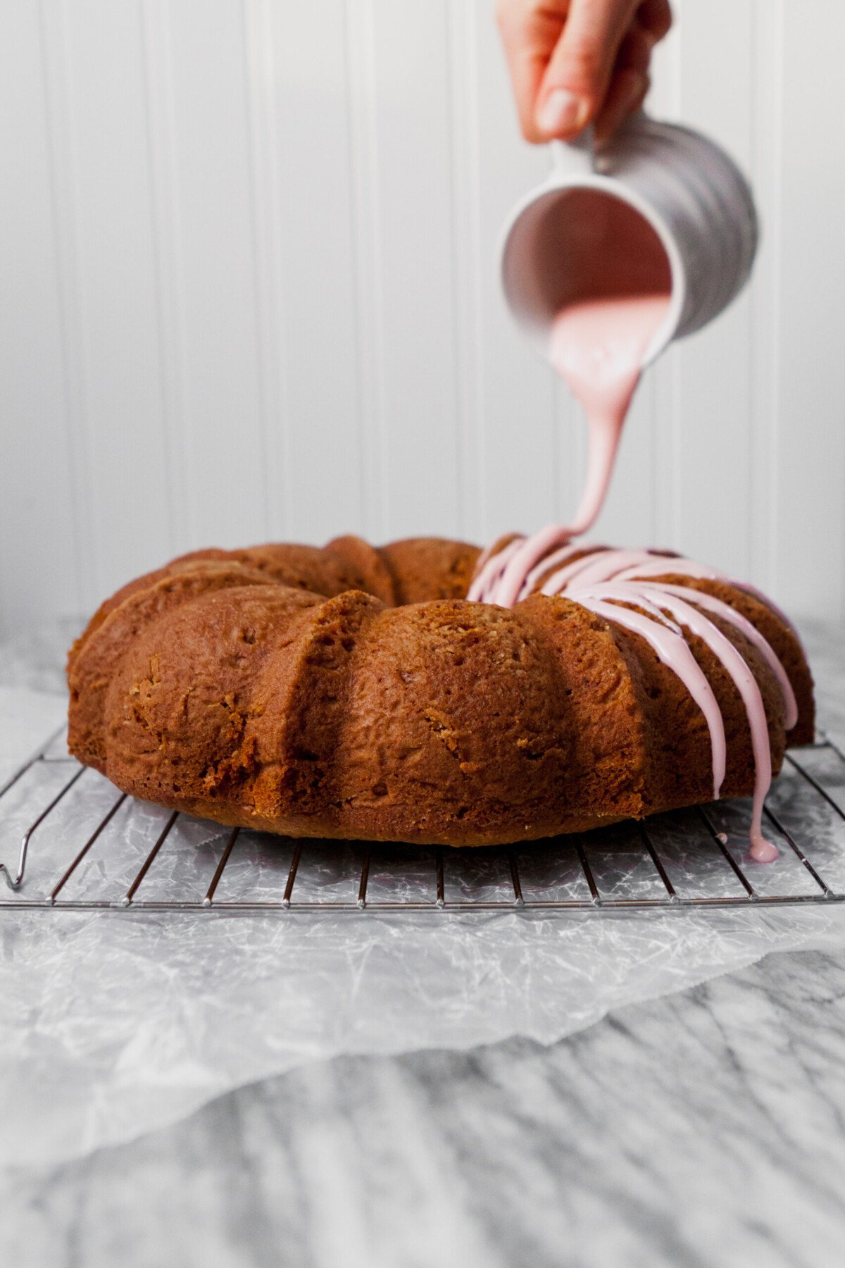 Tender bundt cake flavored with fresh grapefruit and Campari. This cake is naturally sweetened with honey, easy to whip, and elegant enough for a fancy party. | from Lauren Grant of Zestful Kitchen