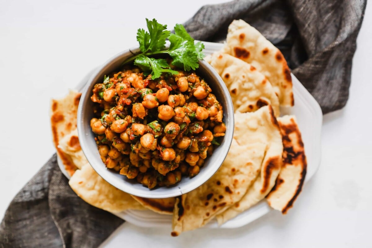 quick chana masala from Zestful Kitchen - Zestful Kitchen