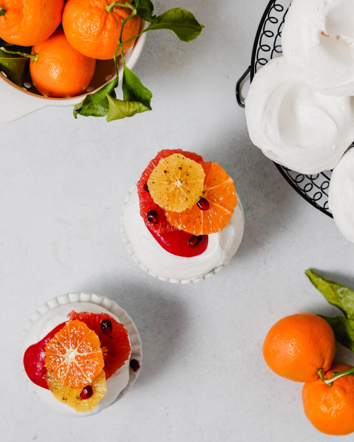 Mini Pavlova With Cranberry Curd Spiced Winter Citrus Zestful Kitchen