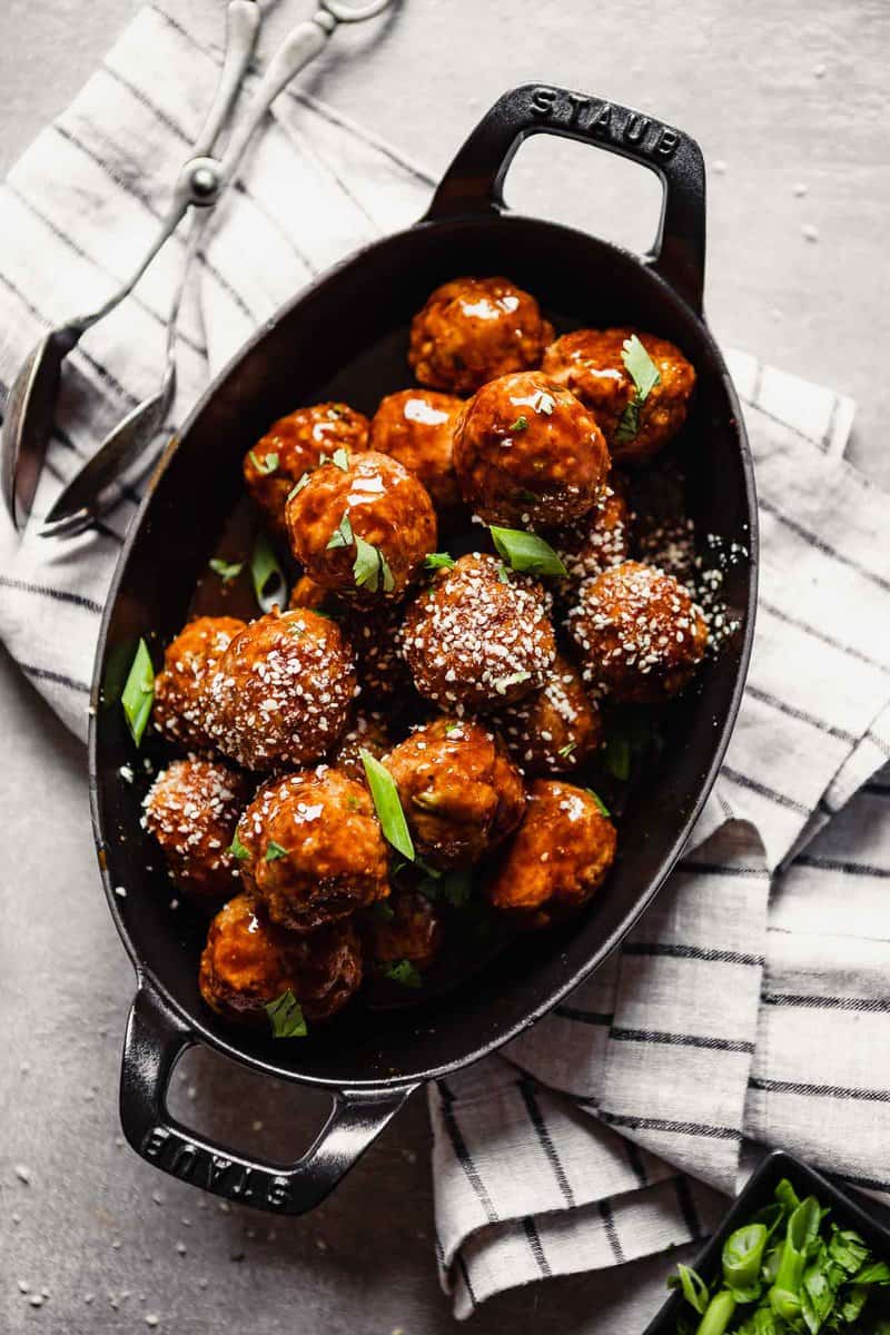 Hoisin Glazed Asian Turkey Meatballs (low carb) — Zestful Kitchen