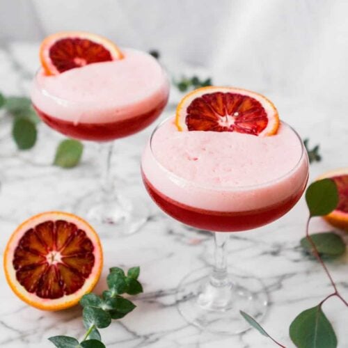 Blood Orange & Ginger Boston Sour