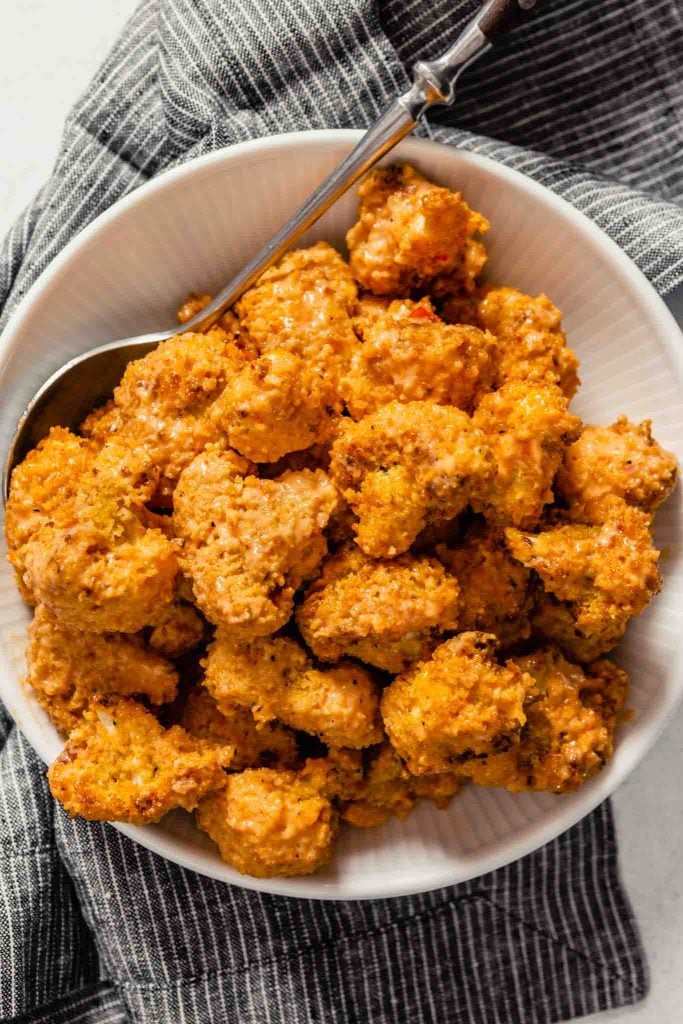 Crispy Bang Bang Cauliflower Baked Not Fried Zestful Kitchen