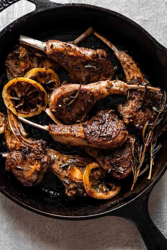 Easy Pan Fried Lamb Chops With Fennel Rosemary Zestful Kitchen