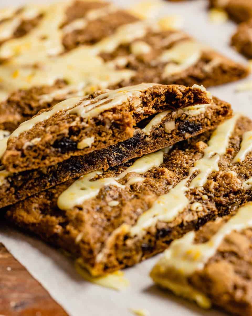 brown cookie bar with a bite taken out