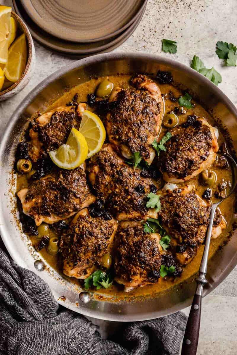 Healthy One-Pan Chicken Marbella — Zestful Kitchen