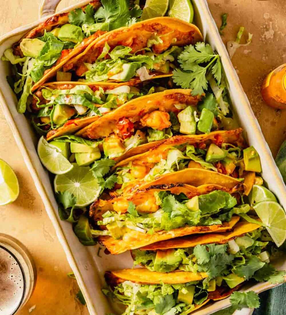 Tacos Gobernador (Crispy Shrimp Tacos)