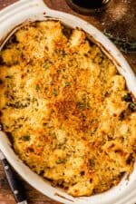 Cheesy Cauliflower Gratin with Thyme Breadcrumbs
