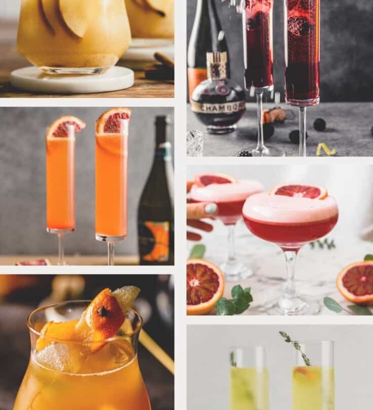 collage of cocktail images