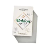 maldon sea salt package on a white background