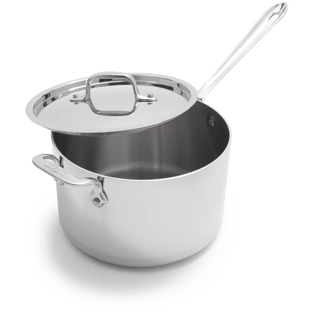 saucepan on white background