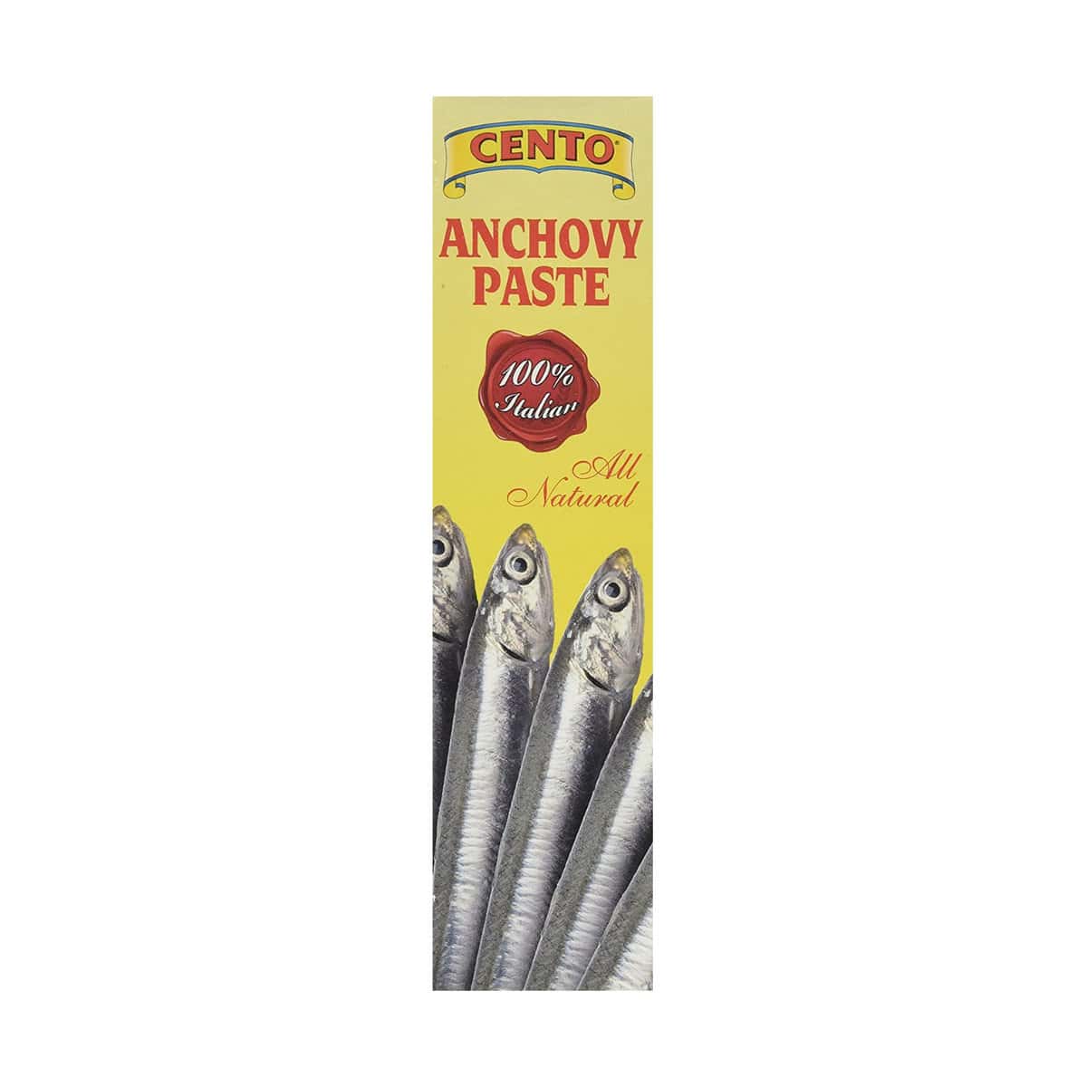 anchovy paste on white background