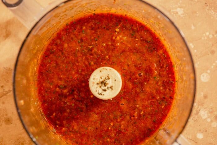 salsa in a food processor
