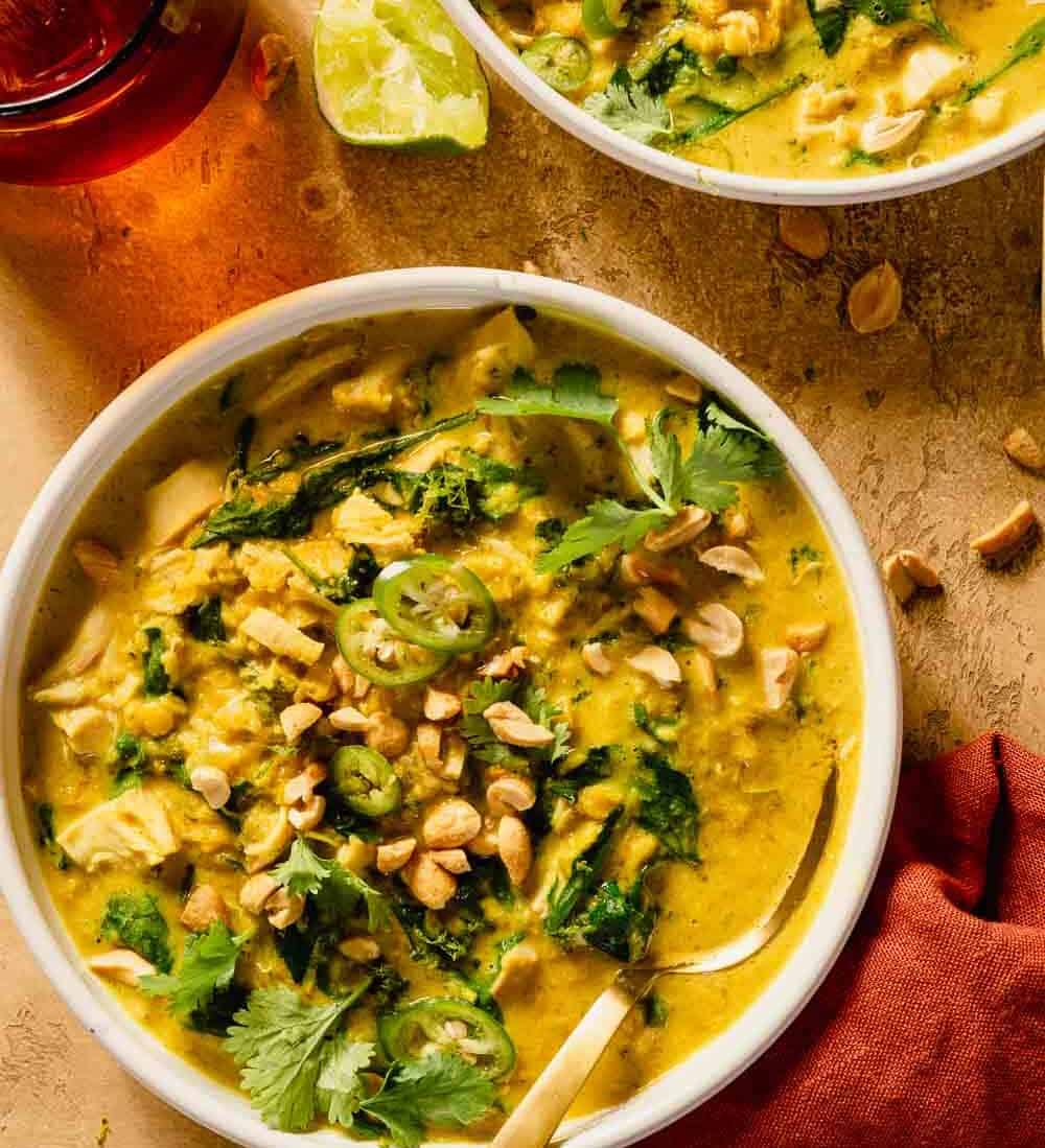 Quick Curried Chicken Lentil Soup