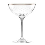etched coupe on a white background