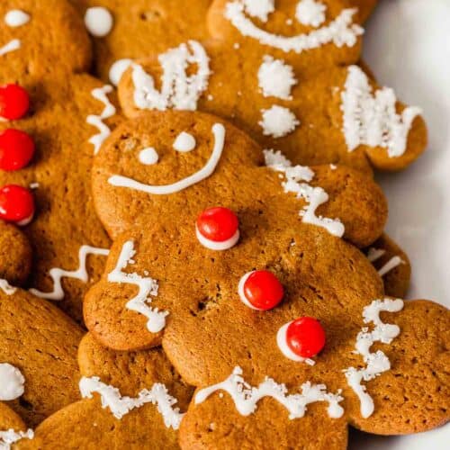 soft gingerbread cookies {in a cake pan} - ChinDeep