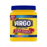 cornstarch package on a white background