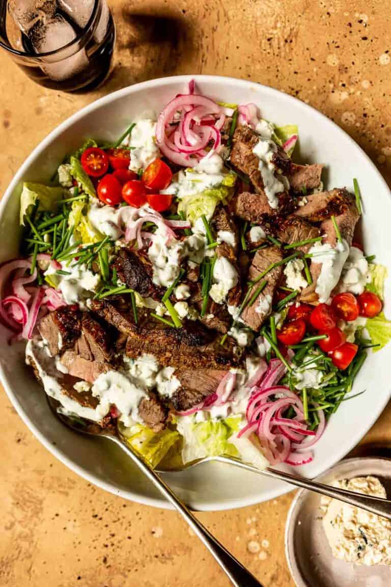 Black And Blue Steak And Blue Cheese Salad