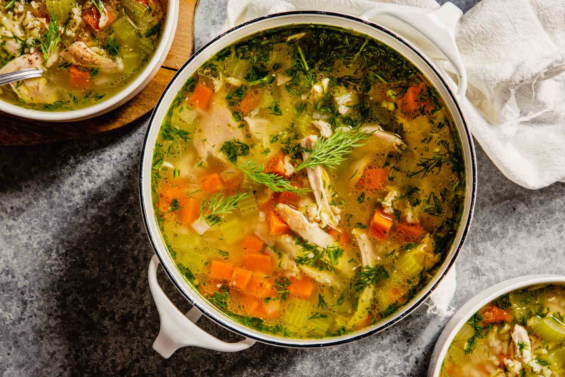 Easy Chicken Rice Soup Recipe — Zestful Kitchen