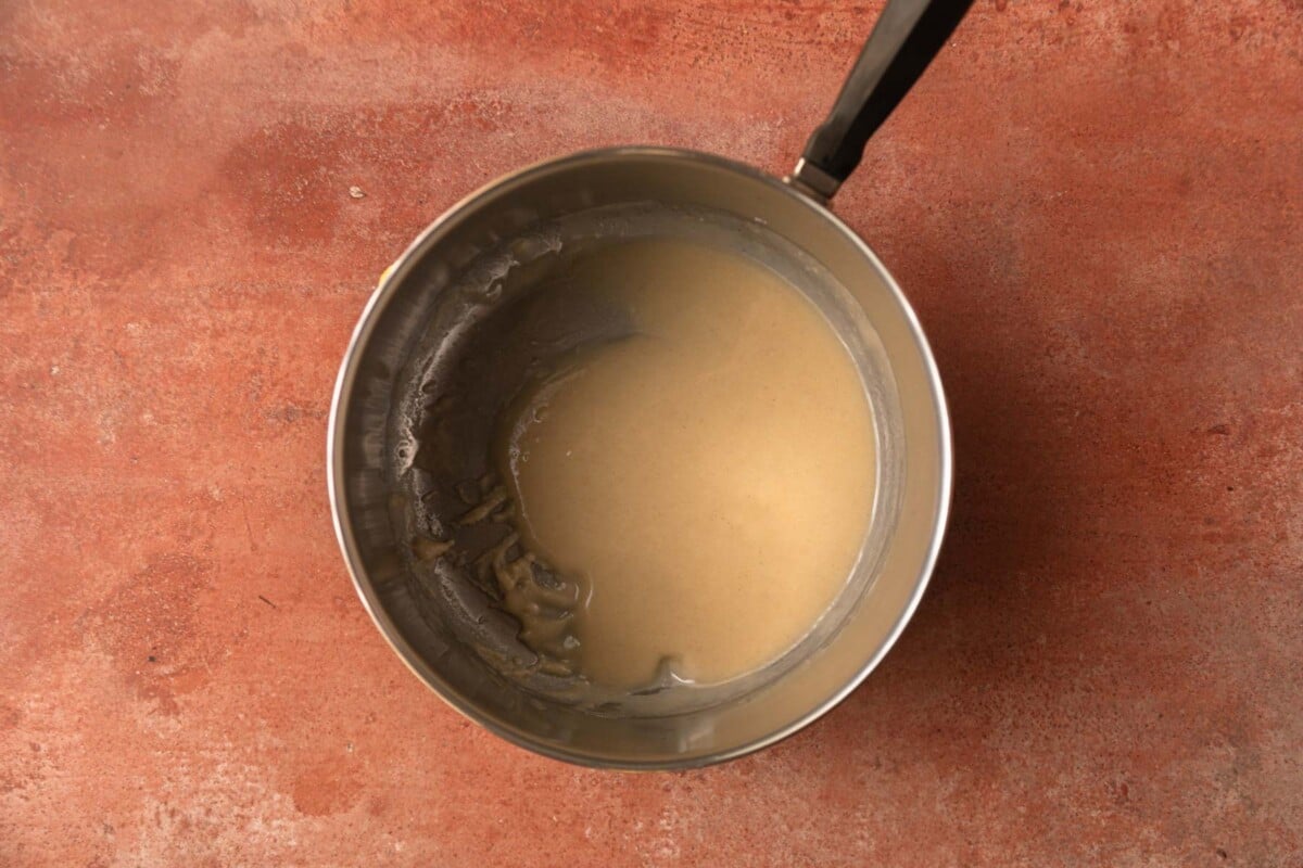 light brown roux in a small saucepan.