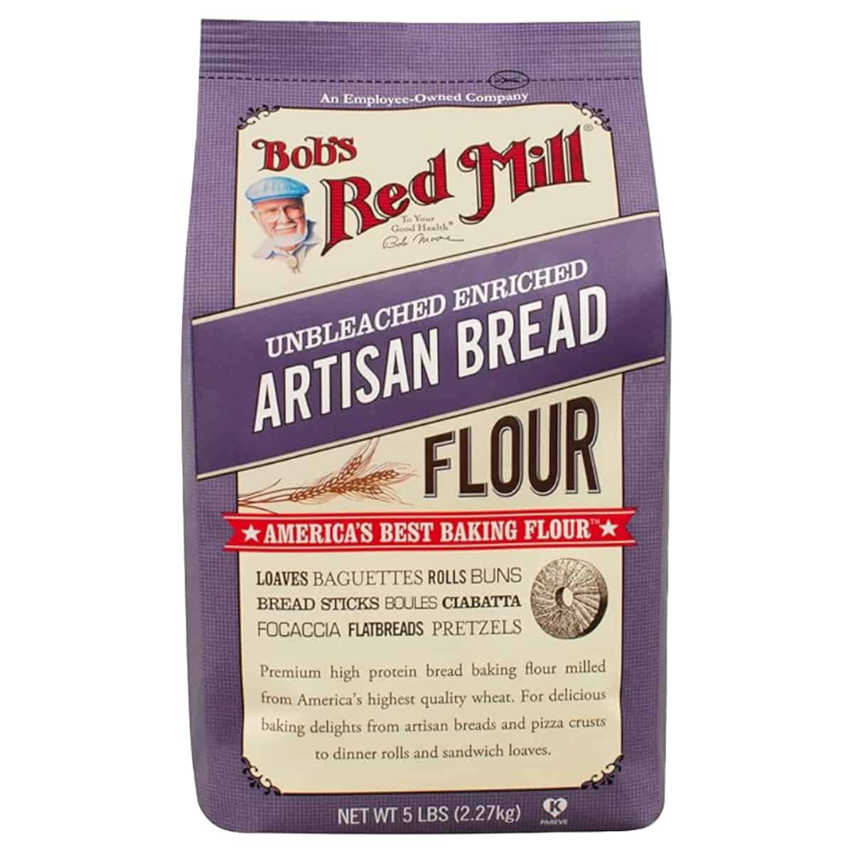 purple bread flour bag