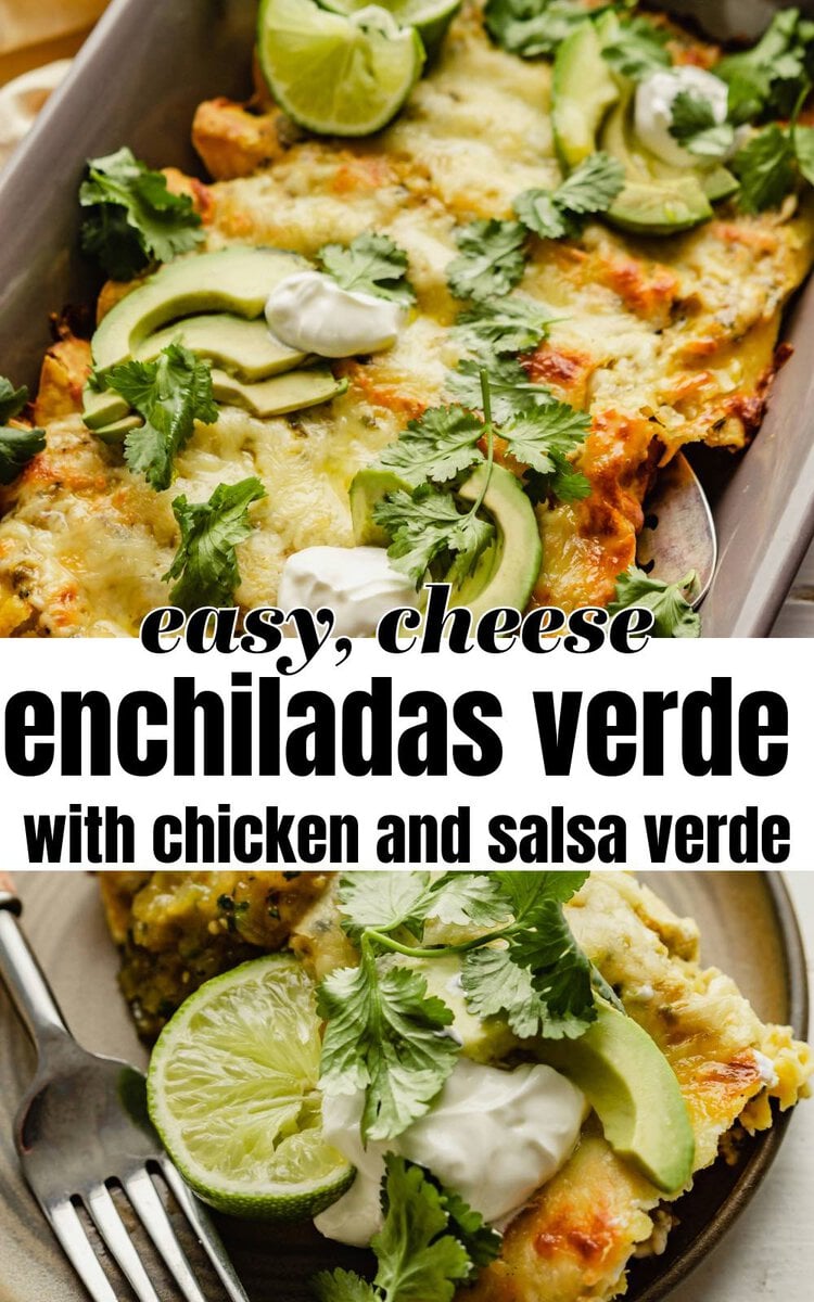Green Chicken Enchiladas - Zestful Kitchen