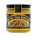 Jar of Better than Bouillon on a white background.