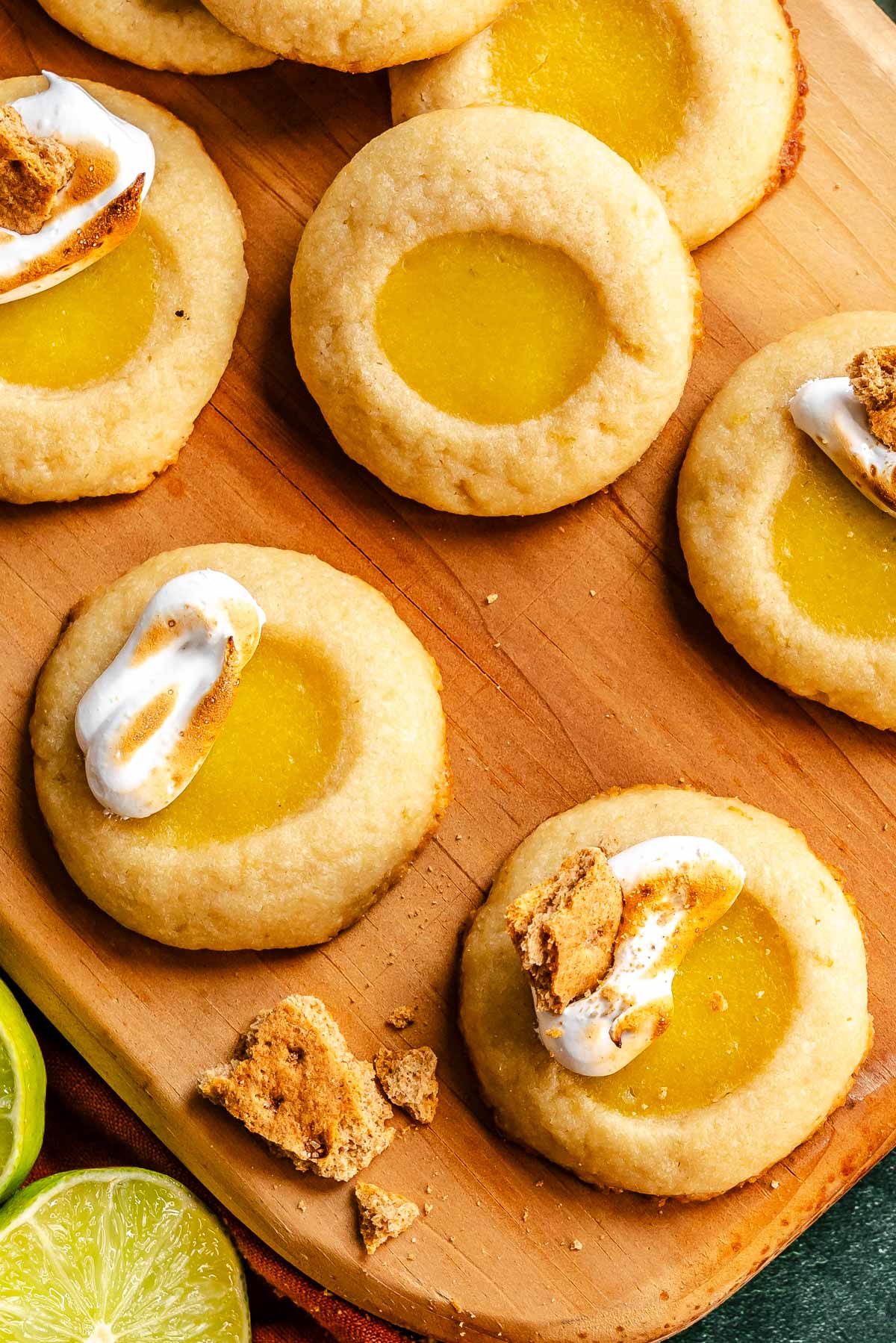 Thumbprint Cookies with Lime Curd - Zestful Kitchen